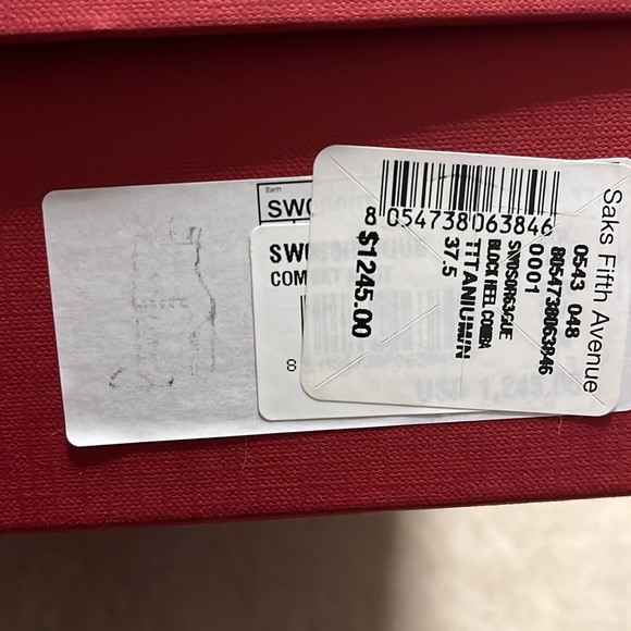 Valentino Garavani block heel suede combat boot - Picture 8 of 8